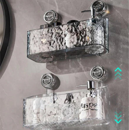 Praktisk vegghylle uten boring for badet